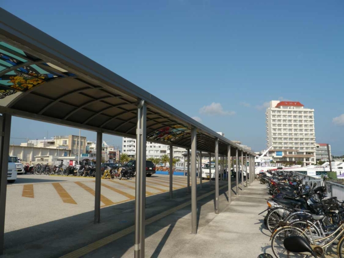 屋根付き歩道:石垣市:離島ターミナル