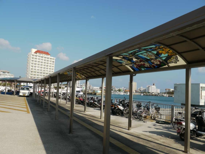 屋根付き歩道:石垣市:離島ターミナル